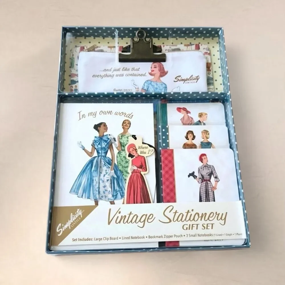 Simplicity Vintage Stationary Set New